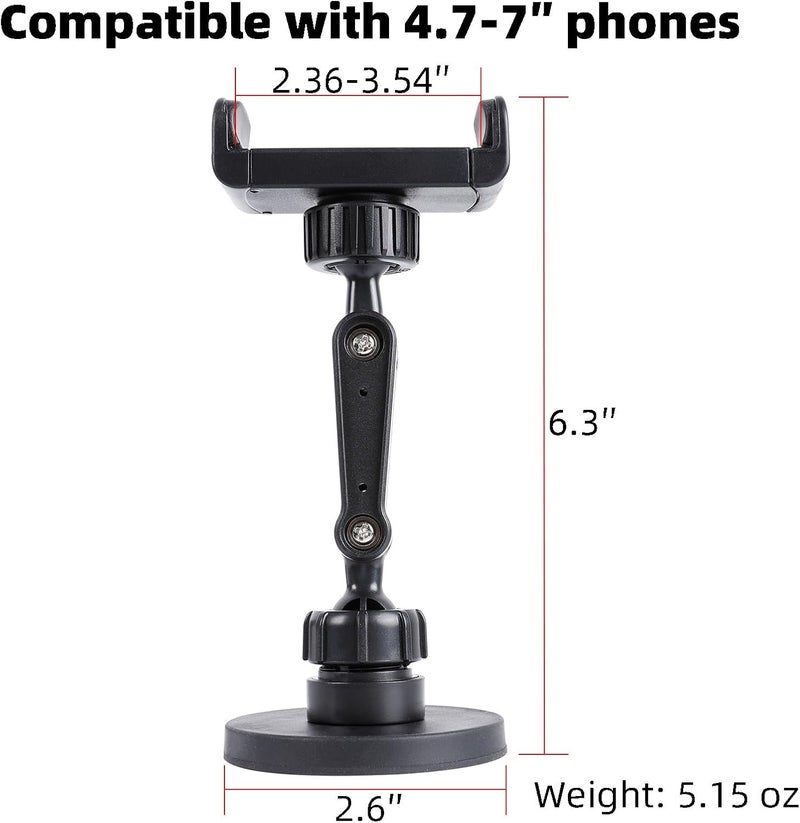 FPN Gym Magnetic Phone Holder Mount Attach to Metal Surface, 360° Rotatable Heavy Duty Magnet Phone Mount for Gym Workout Record, Compatible with iPhone, Samsung, All Cell Phone - Image 5